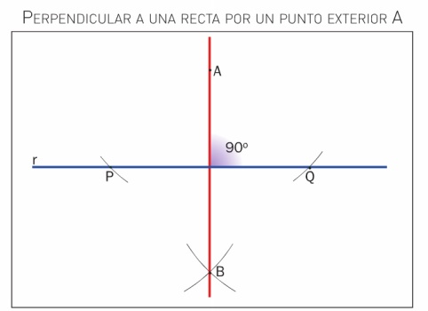02_perpendicular a un segmento por un punto exterior